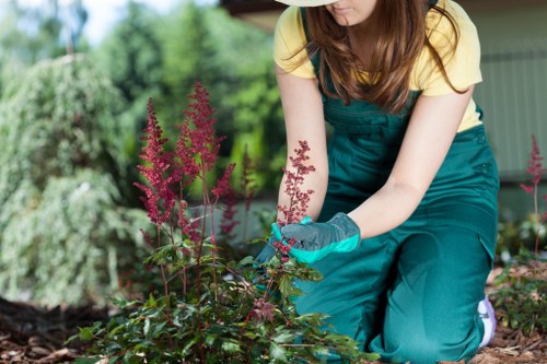 Customer booking and payment information for garden services
